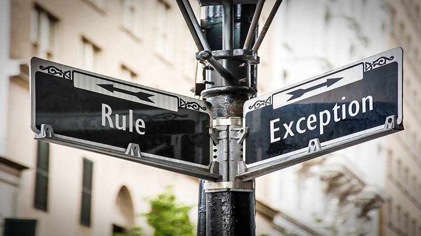 Exceptions to the Limit